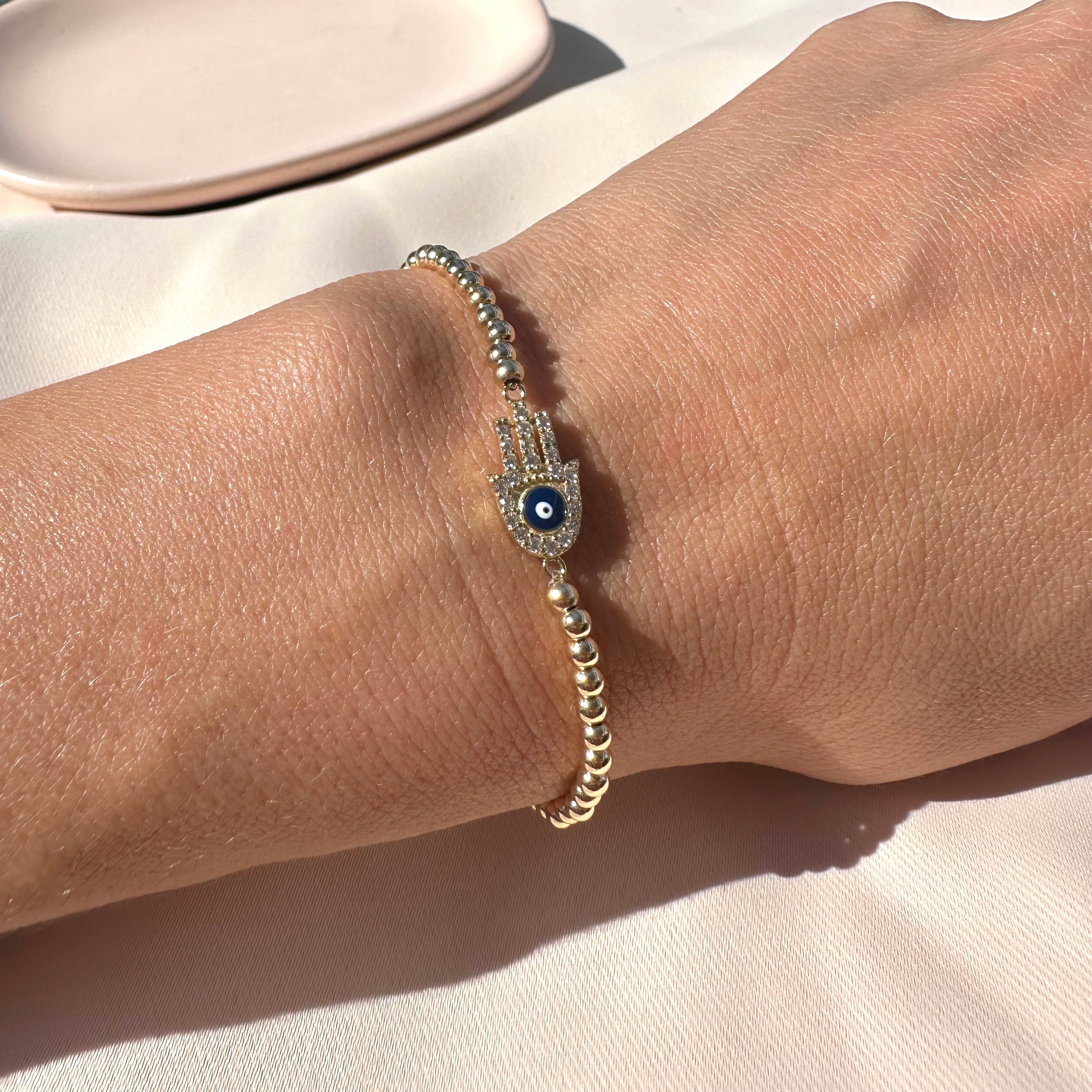 Hamsa- Stretch Bracelet