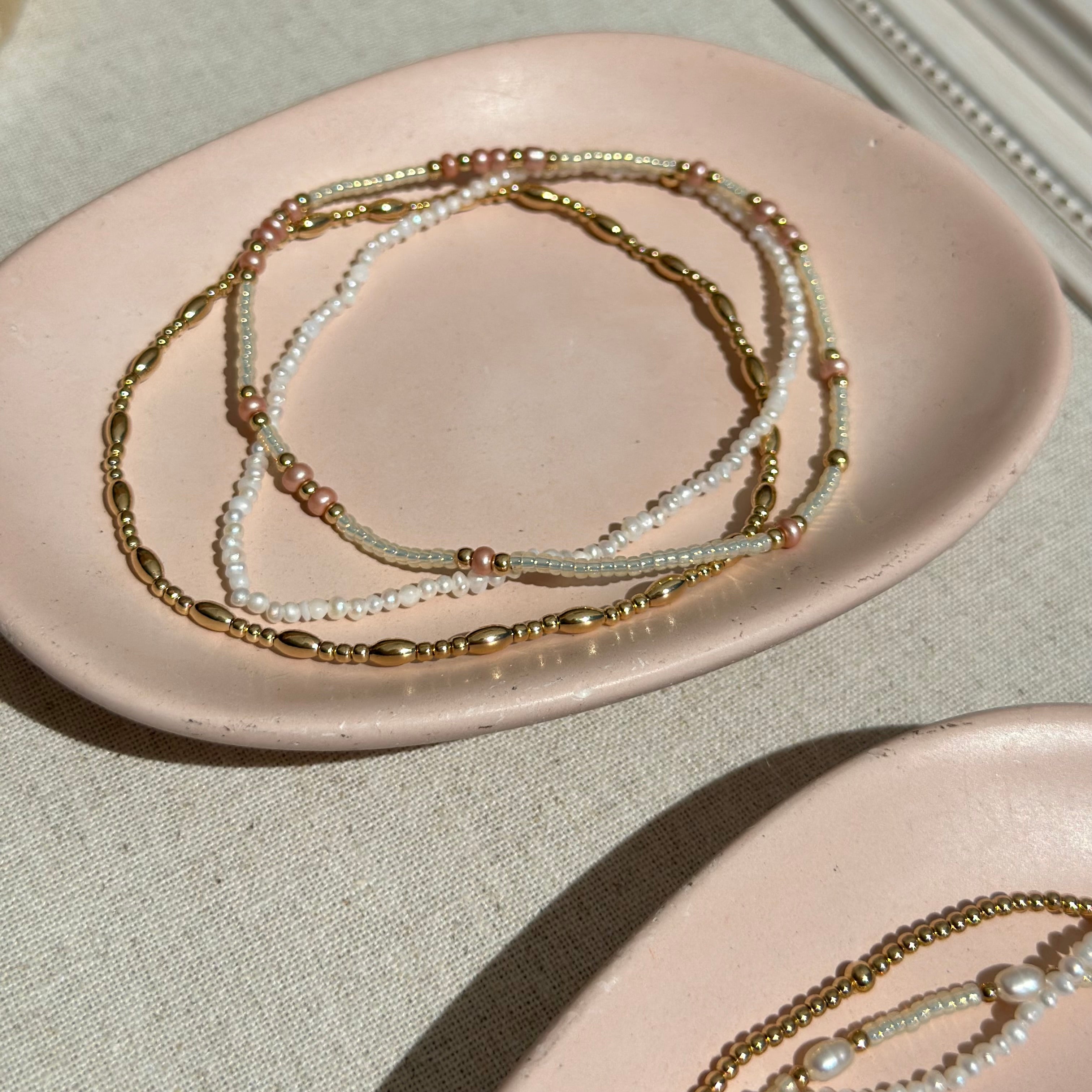 Dusty Pink - Anklet