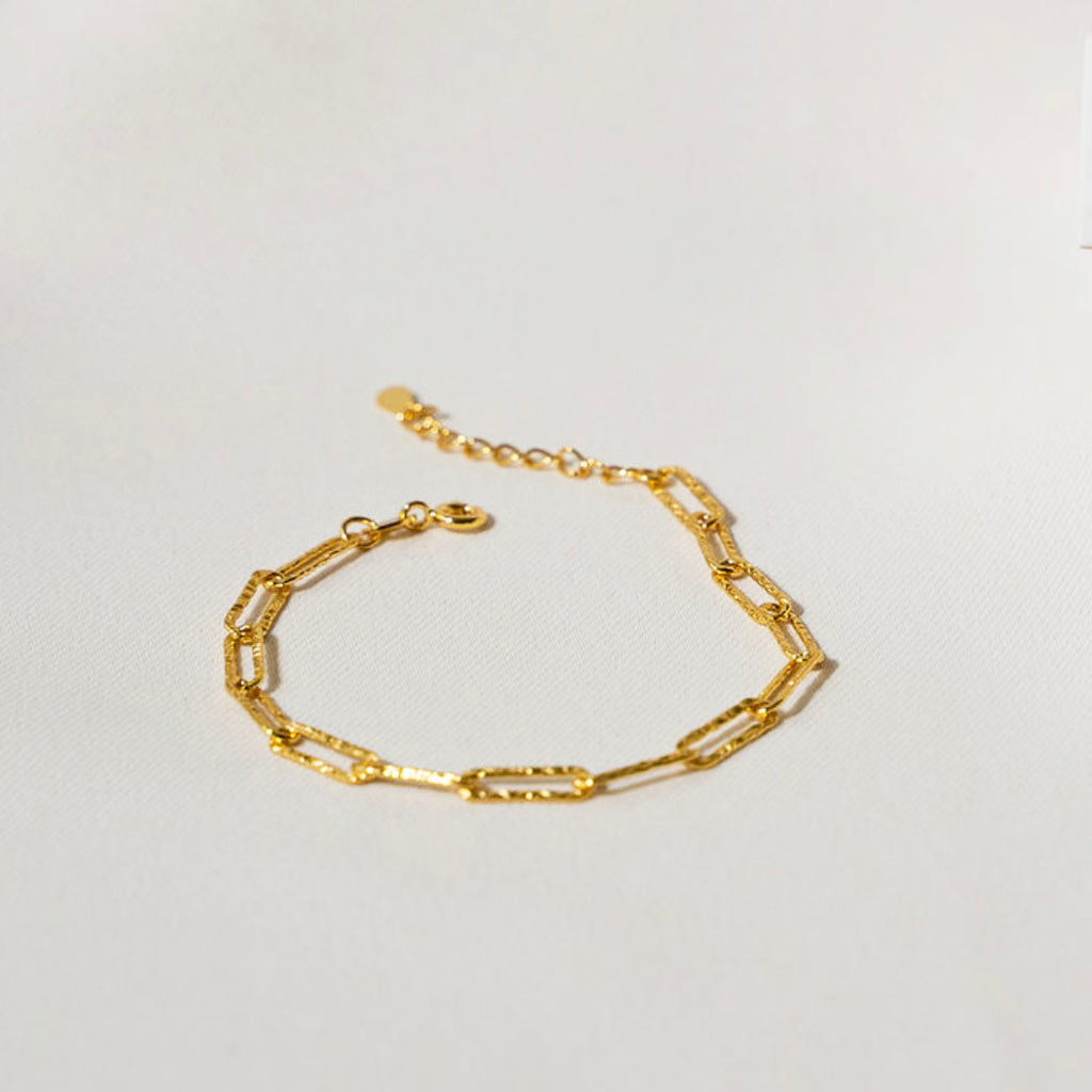 Textured Paperclip - Bracelet