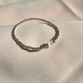 Pearly Heart - Stretch Bracelet