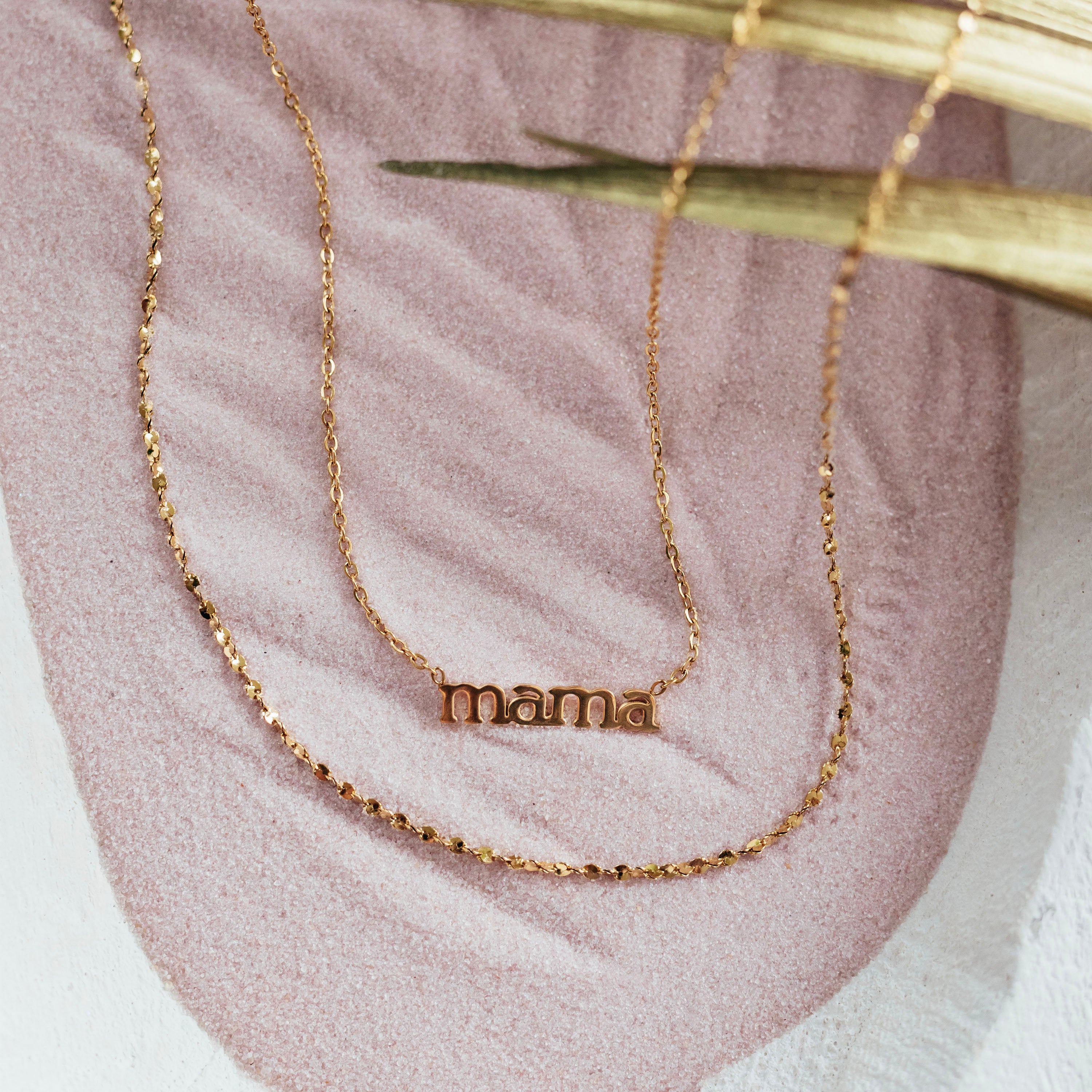 gold mama necklace